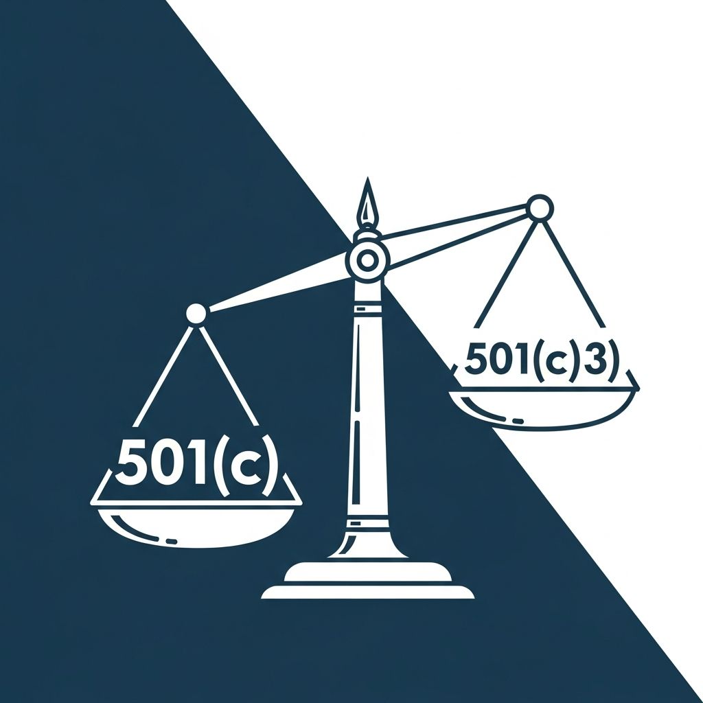 Explore the critical differences between 501(c) and 501(c)(3) tax-exempt statuses for nonprofit organizations.