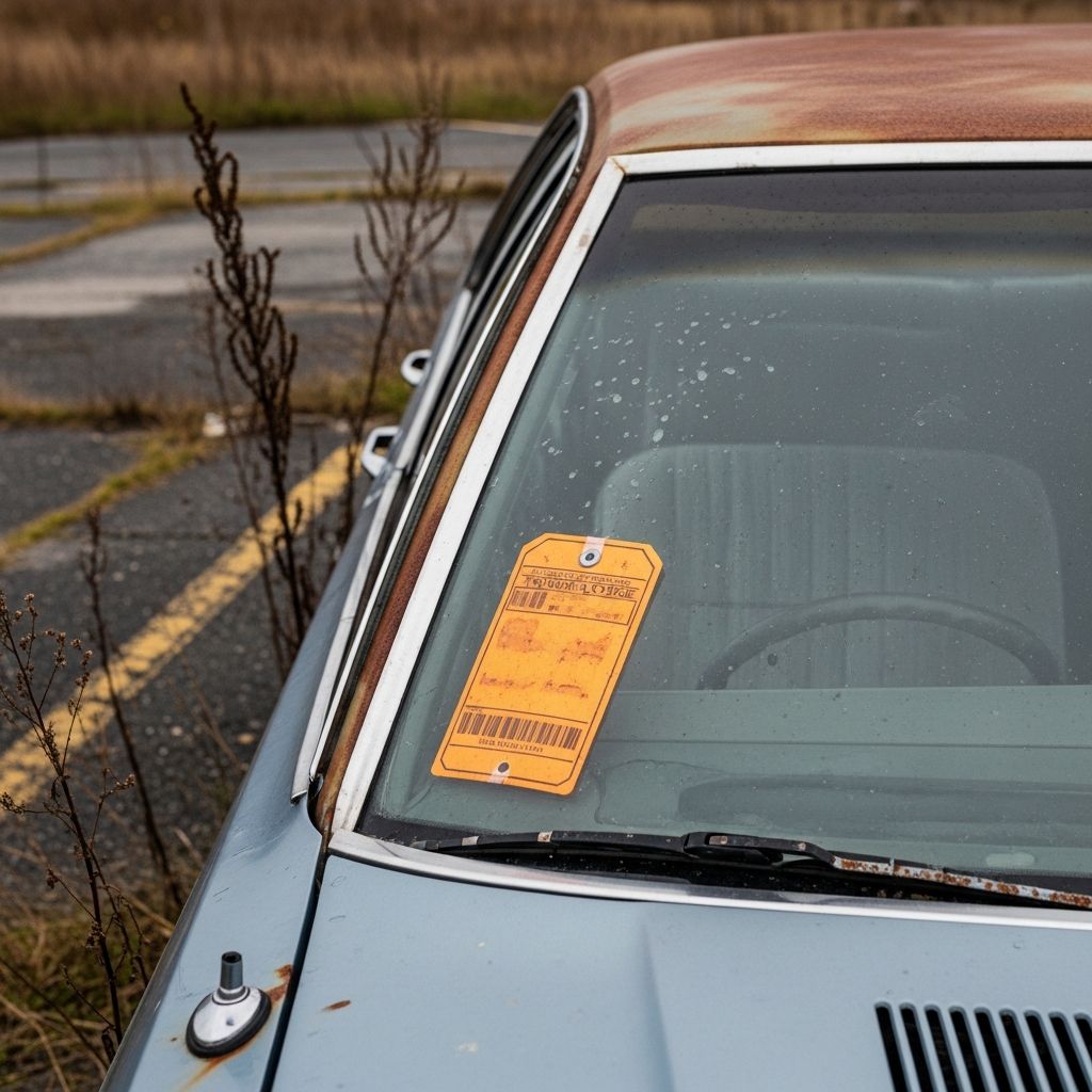 Understand how a simple windshield tag can turn your parked car into an “abandoned vehicle” and expose you to fines, towing, and criminal penalties.