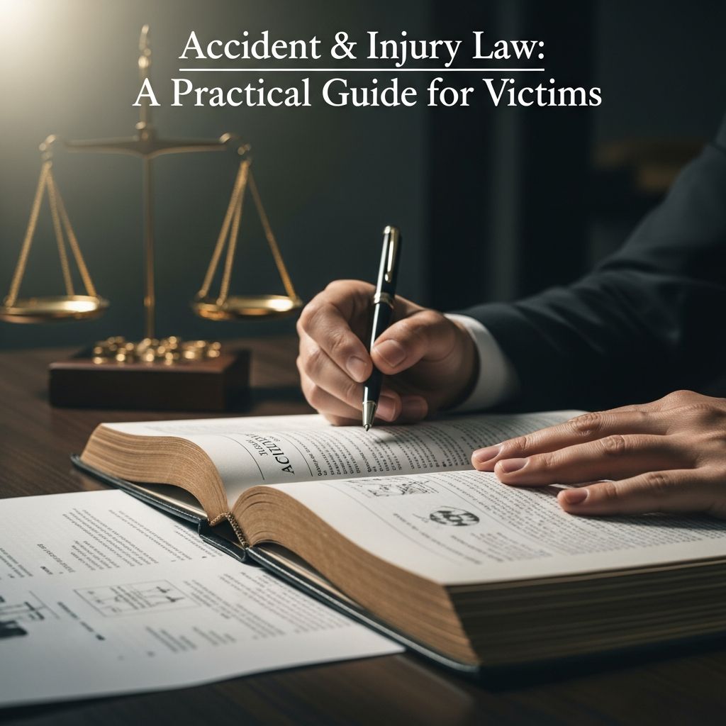 Understand your legal options after an accident, from proving fault and dealing with insurers to hiring a lawyer and seeking compensation.