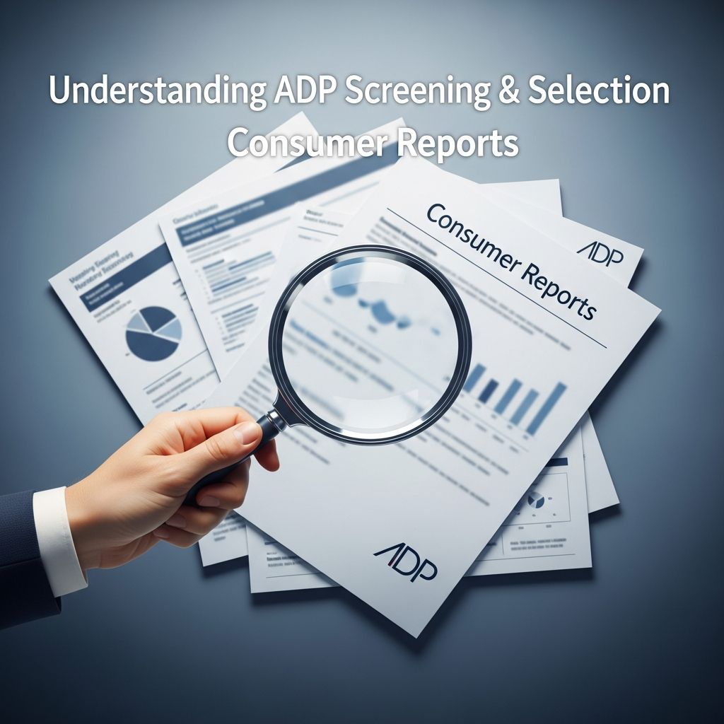 Learn how ADP Screening & Selection Services uses your data for employment background checks and how to access, review, and fix your report.