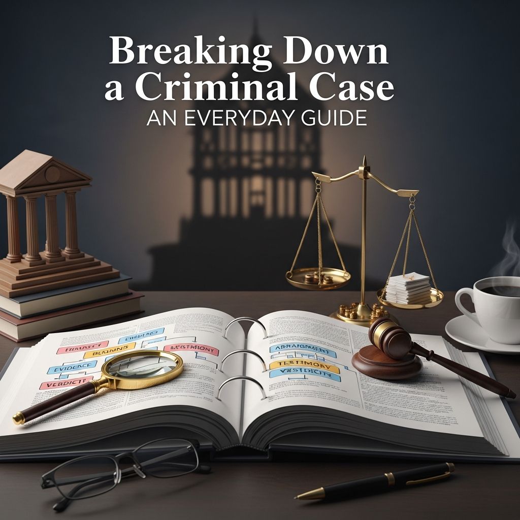 Learn how lawyers and courts dissect criminal cases step by step, from defining the offense to proving intent and raising defenses.