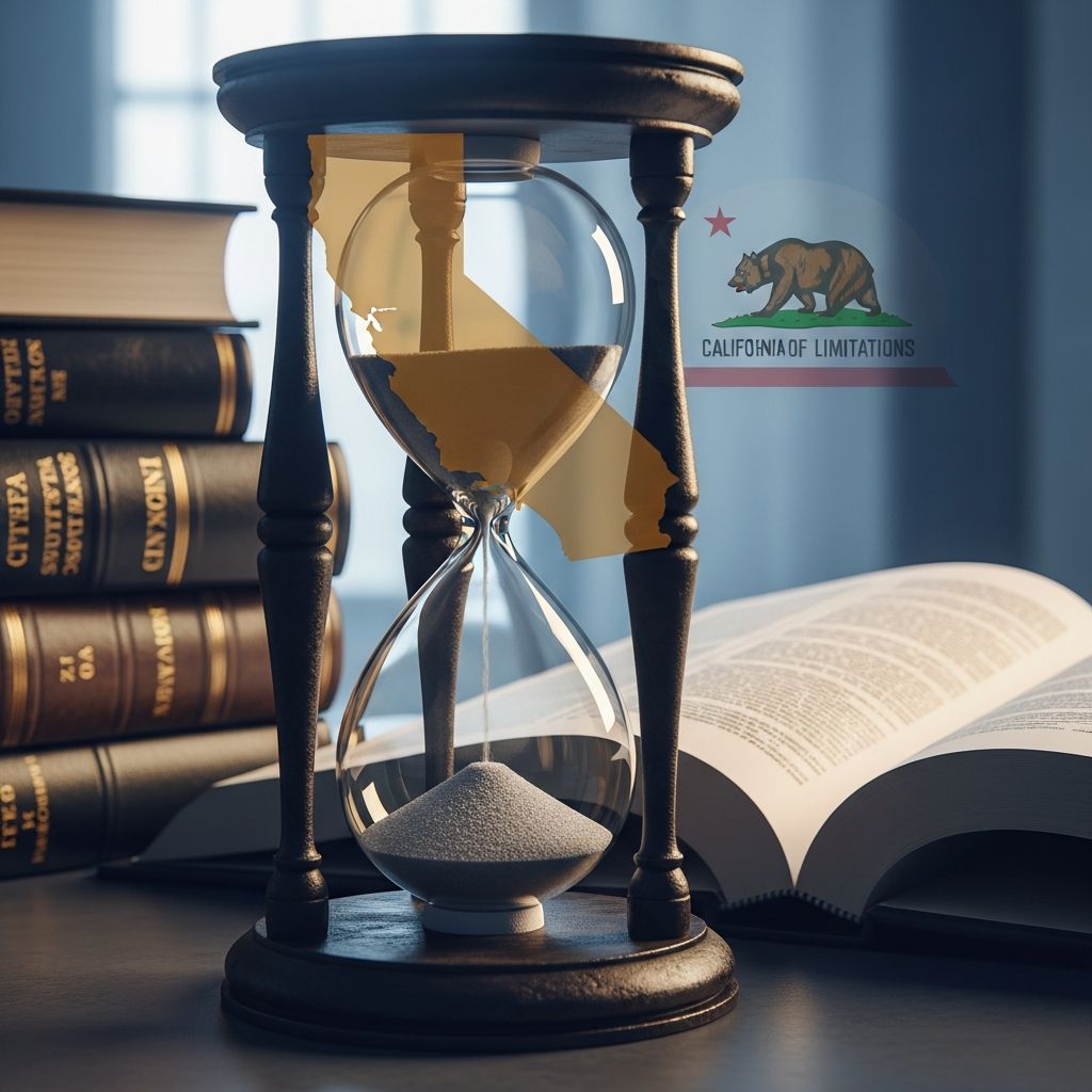 Master California's filing deadlines for civil lawsuits and protect your legal rights.