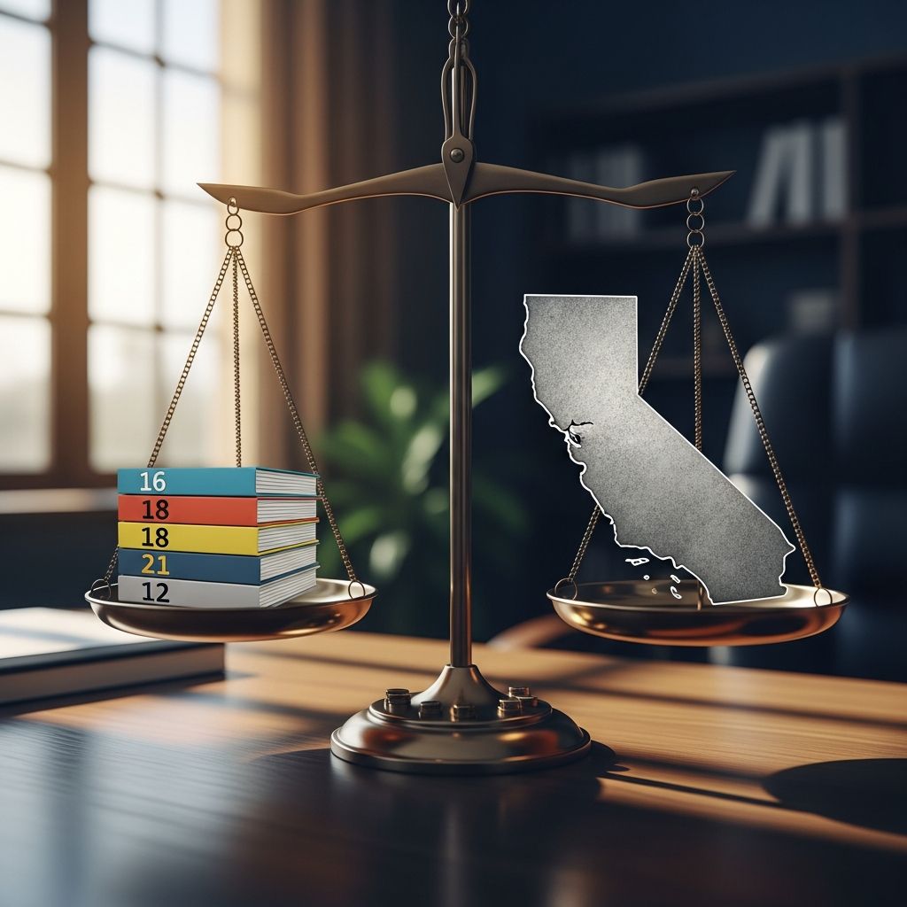 Understand the major age-based rights, limits, and responsibilities that shape life for California minors and young adults.