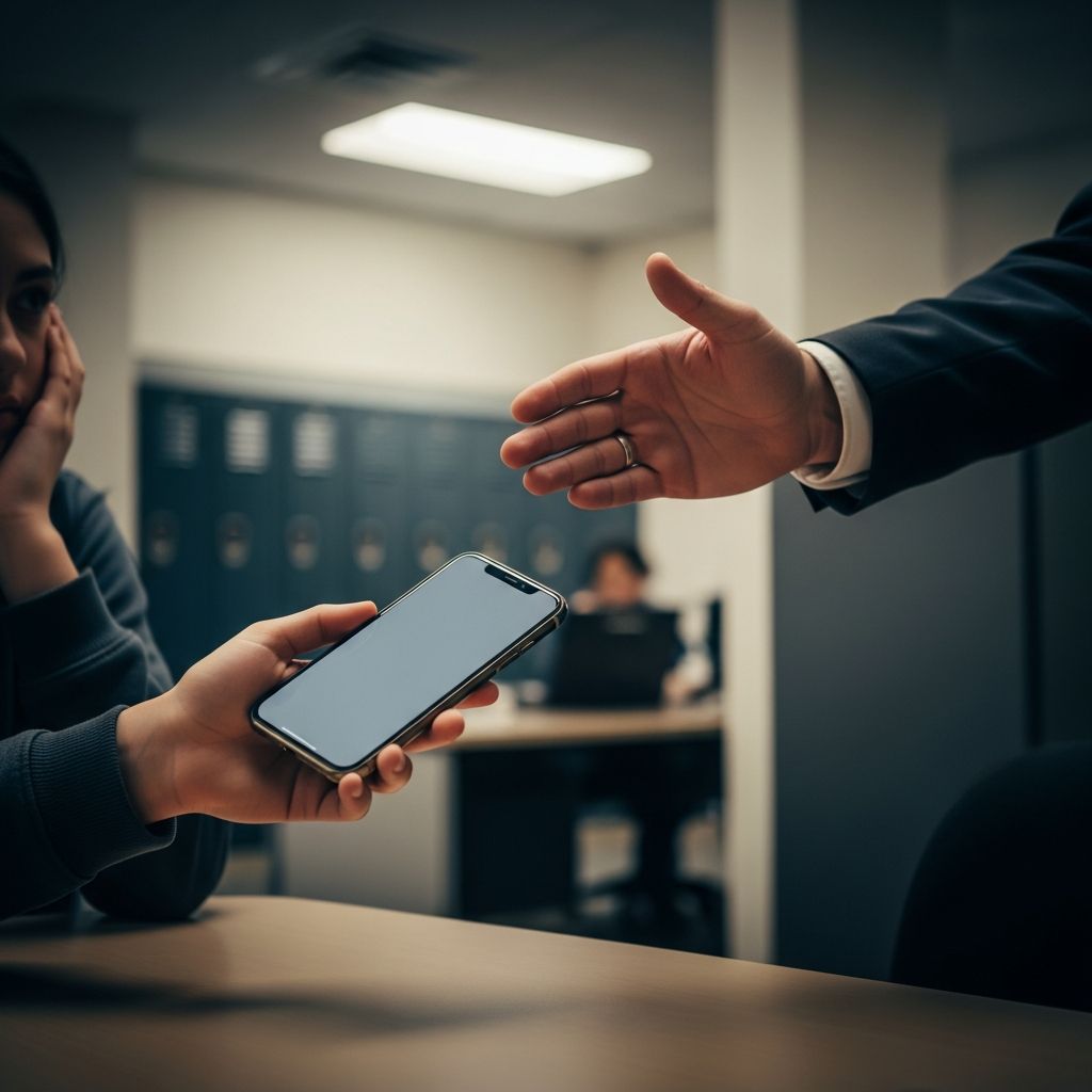 Understand when schools can confiscate, keep, or search student phones, and how parents and students can protect their rights.