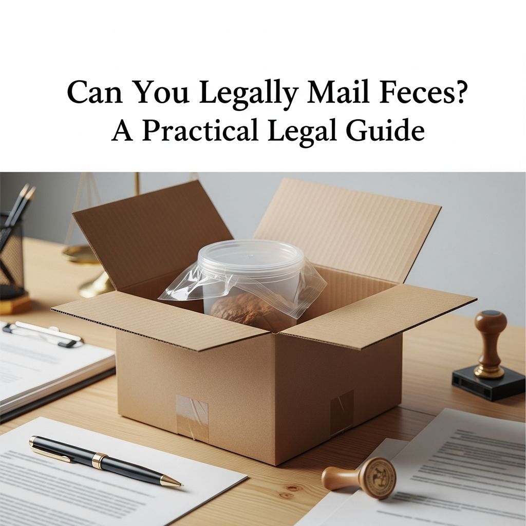 A practical, plain-English look at the federal and state laws that apply when people try to mail feces as a joke or revenge.