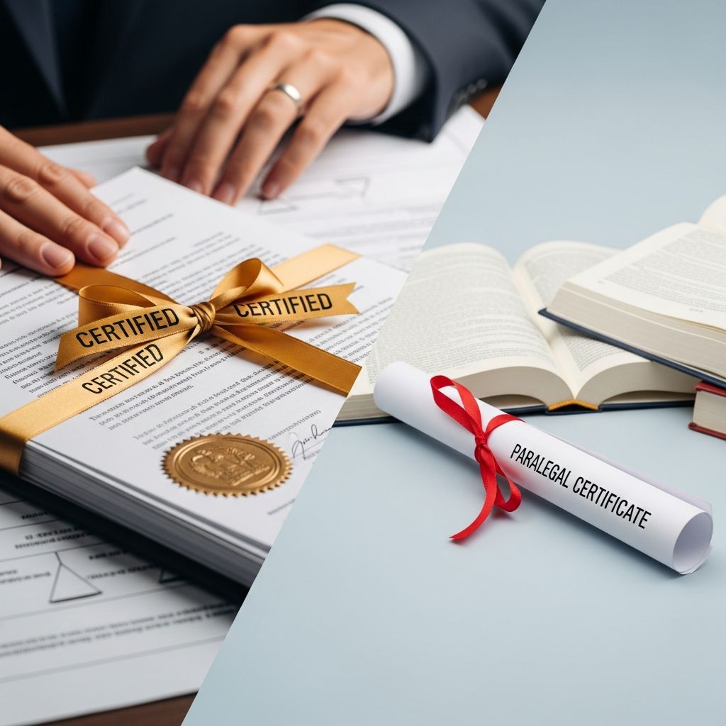 Understand the real difference between being a certified paralegal and holding a paralegal certificate so you can plan a smart legal career.