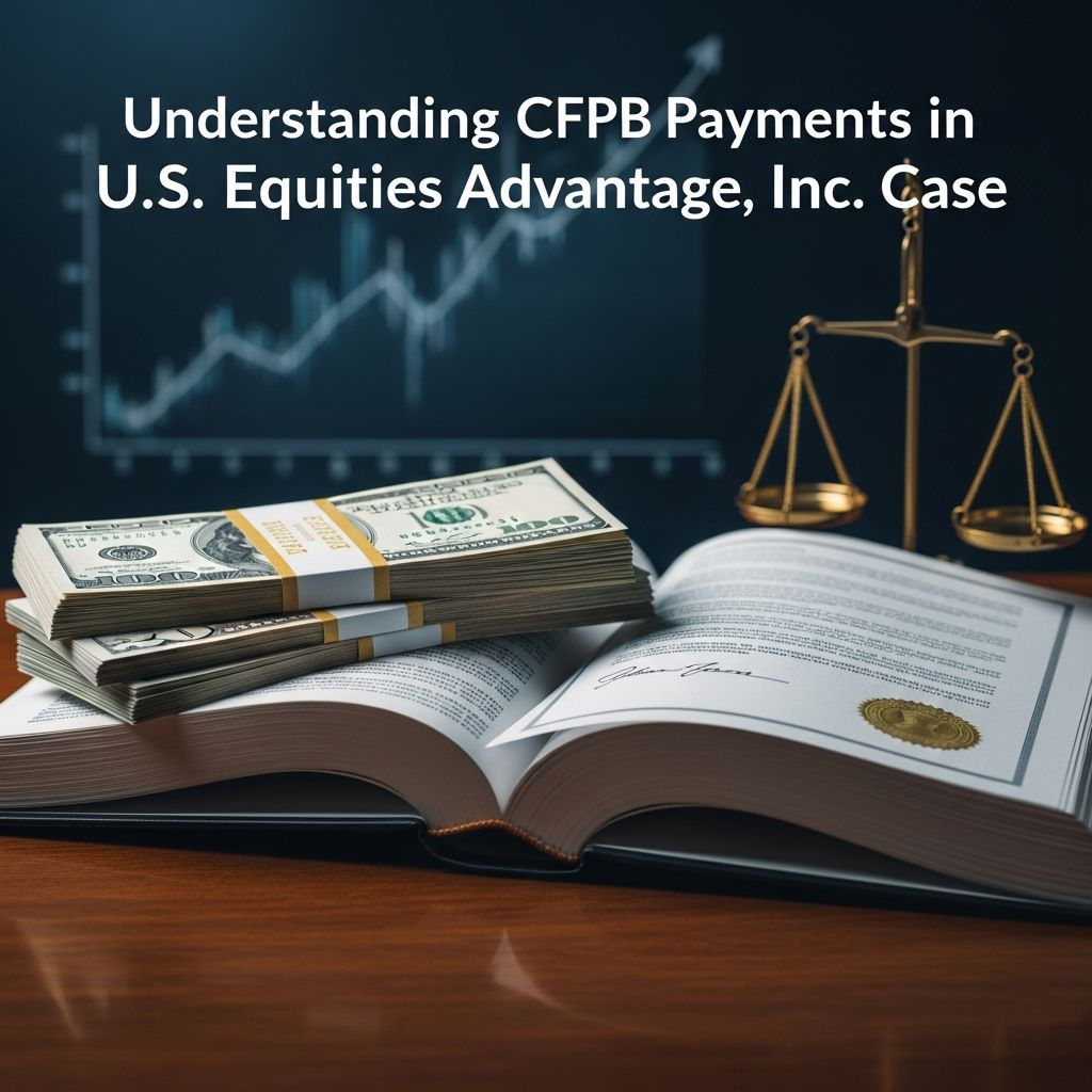 Learn how consumers receive compensation after CFPB enforcement, using the U.S. Equities Advantage, Inc. matter as a practical guide.