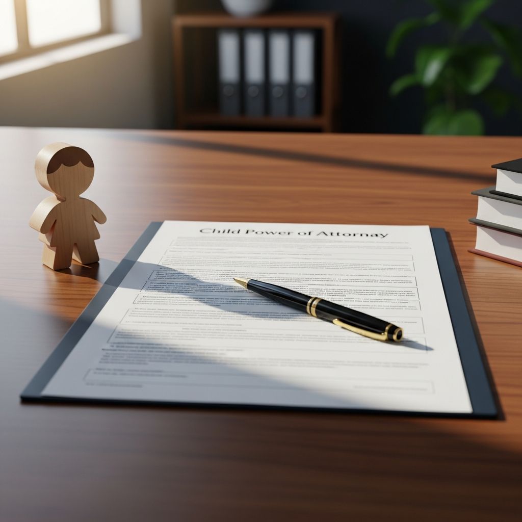 Master the process of establishing parental authority delegation through power of attorney documentation.