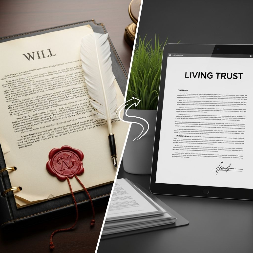 Choosing Between a Will and a Living Trust Understand how wills and living trusts work, their key differences, and how to decide which estate planning tools fit your goals.