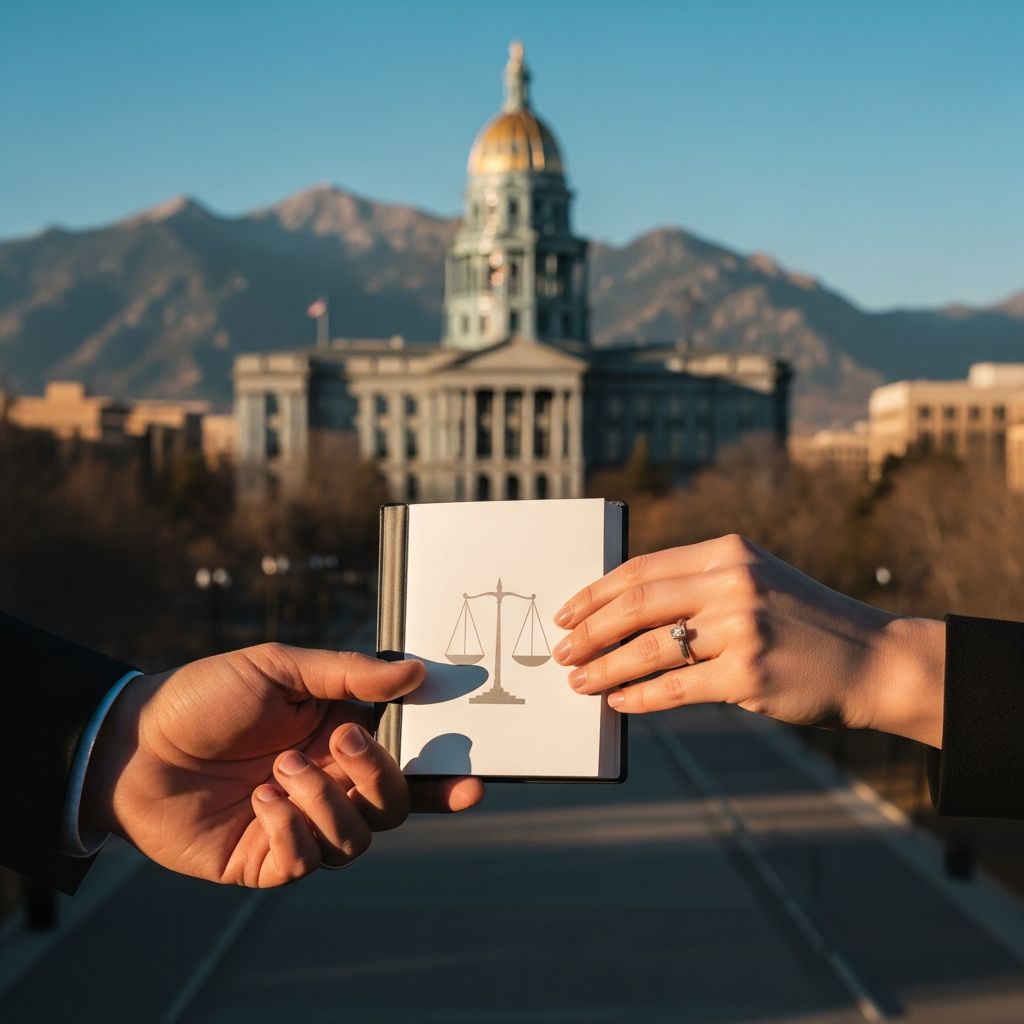 A comprehensive guide to Colorado marriage laws, including licenses, common law, and legal rights for couples.