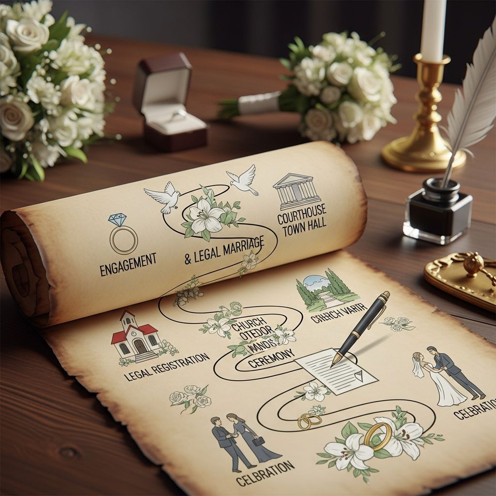 A practical, step-by-step guide to the legal and personal steps of marriage.