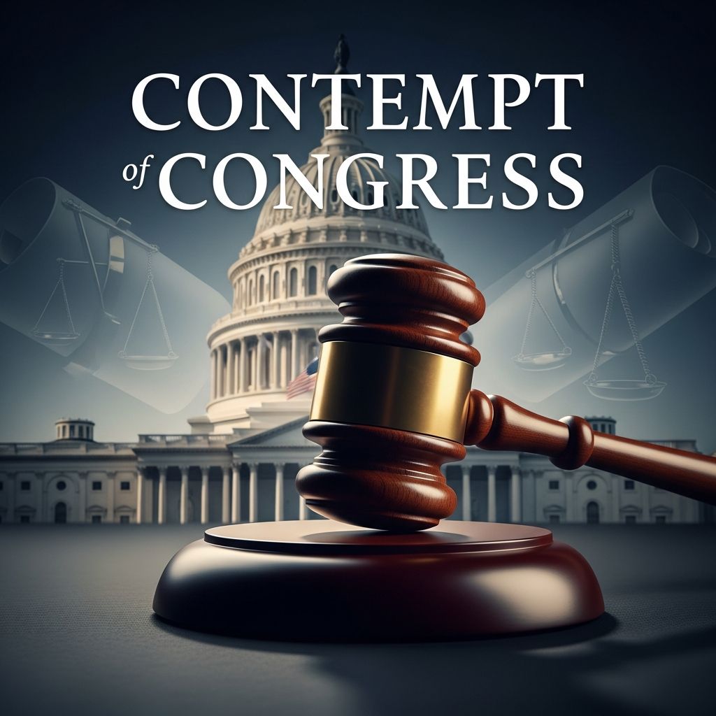 Explore how Congress uses its contempt powers to enforce subpoenas, protect investigations, and respond to defiance.