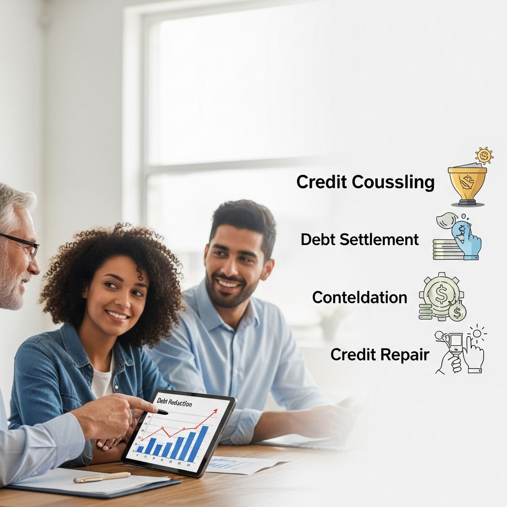 Understand how credit counseling, debt settlement, consolidation, and credit repair differ so you can choose the right path out of debt.