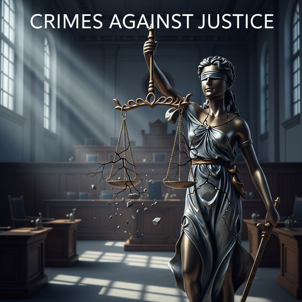 Learn how crimes like perjury, bribery, contempt, and obstruction of justice threaten the fairness and integrity of the legal system.