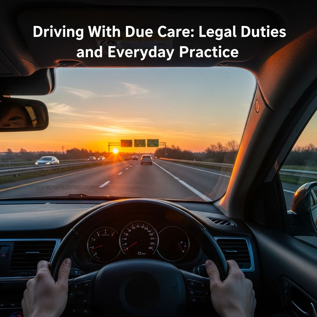 Learn what “due care” means behind the wheel, how it differs from reckless driving, and why it matters in traffic tickets, lawsuits, and safety.