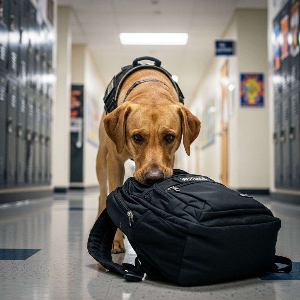 Understand how drug-sniffing dogs are used in schools, what the law allows, and how student privacy rights are protected or limited.