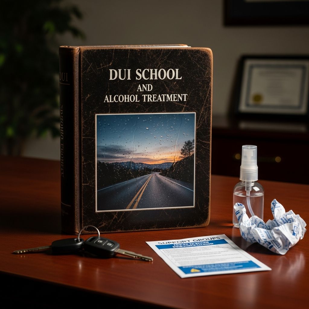 DUI School and Alcohol Treatment: What Offenders Should Know Understand how DUI classes, alcohol assessments, and treatment programs affect your case, license, and long-term recovery.