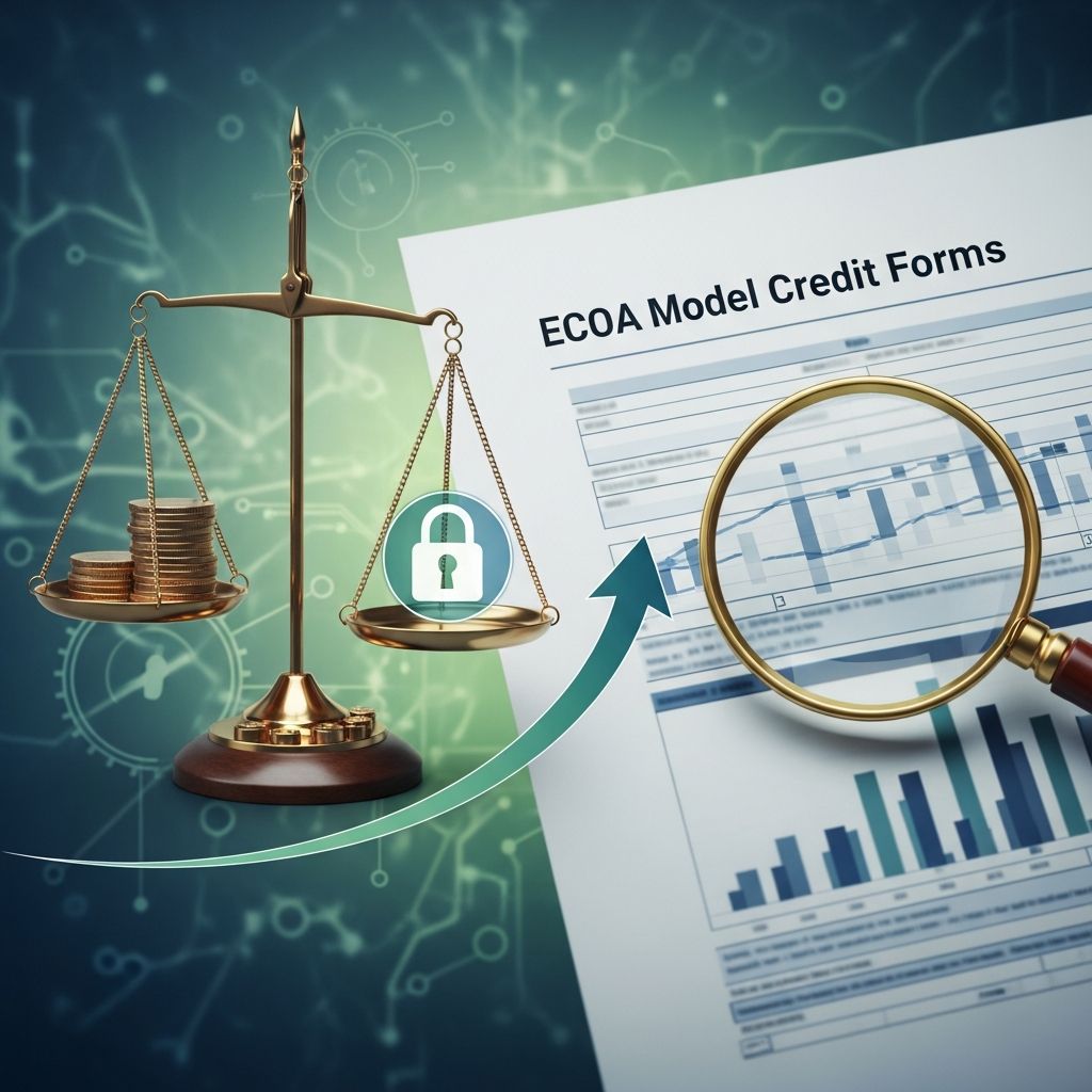 Learn how ECOA model credit application and notification forms help creditors standardize, document, and demonstrate fair lending compliance.