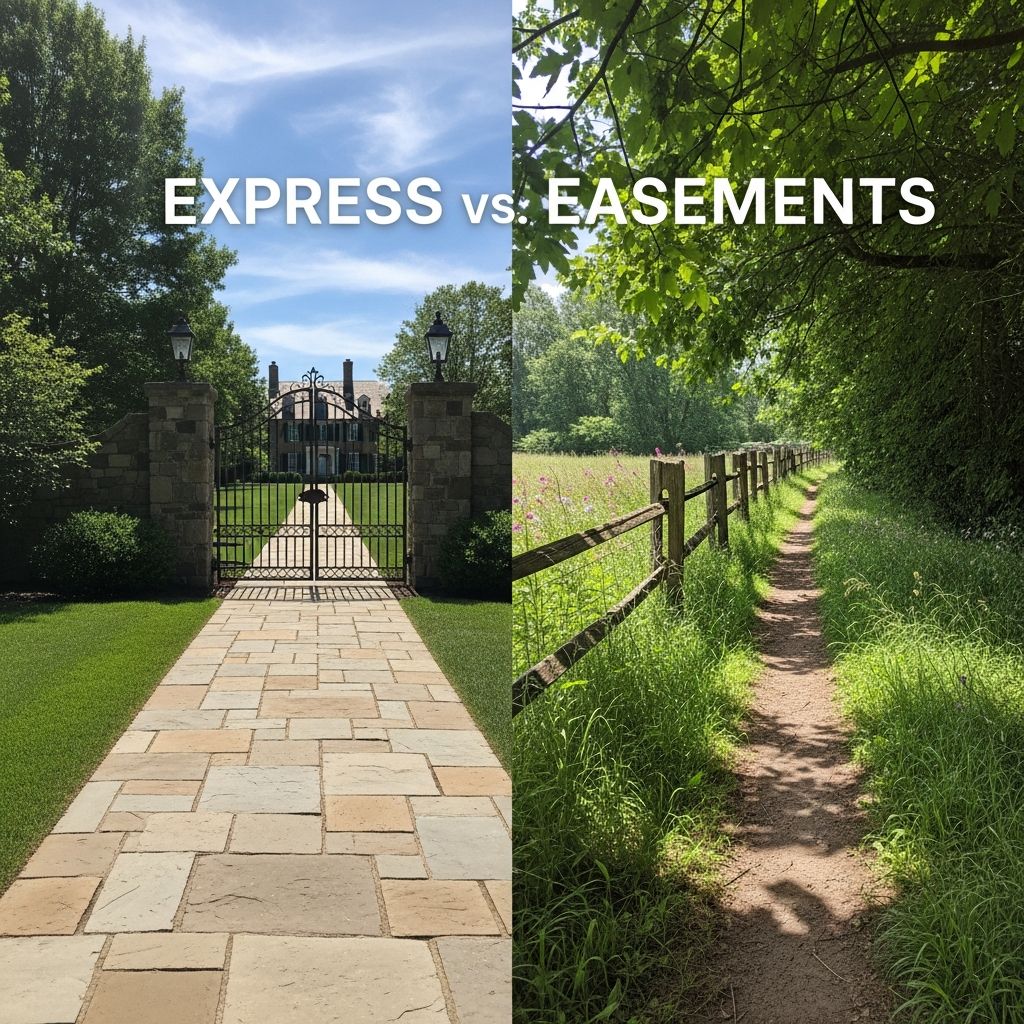 Understanding the legal differences between express and implied easements in real estate.