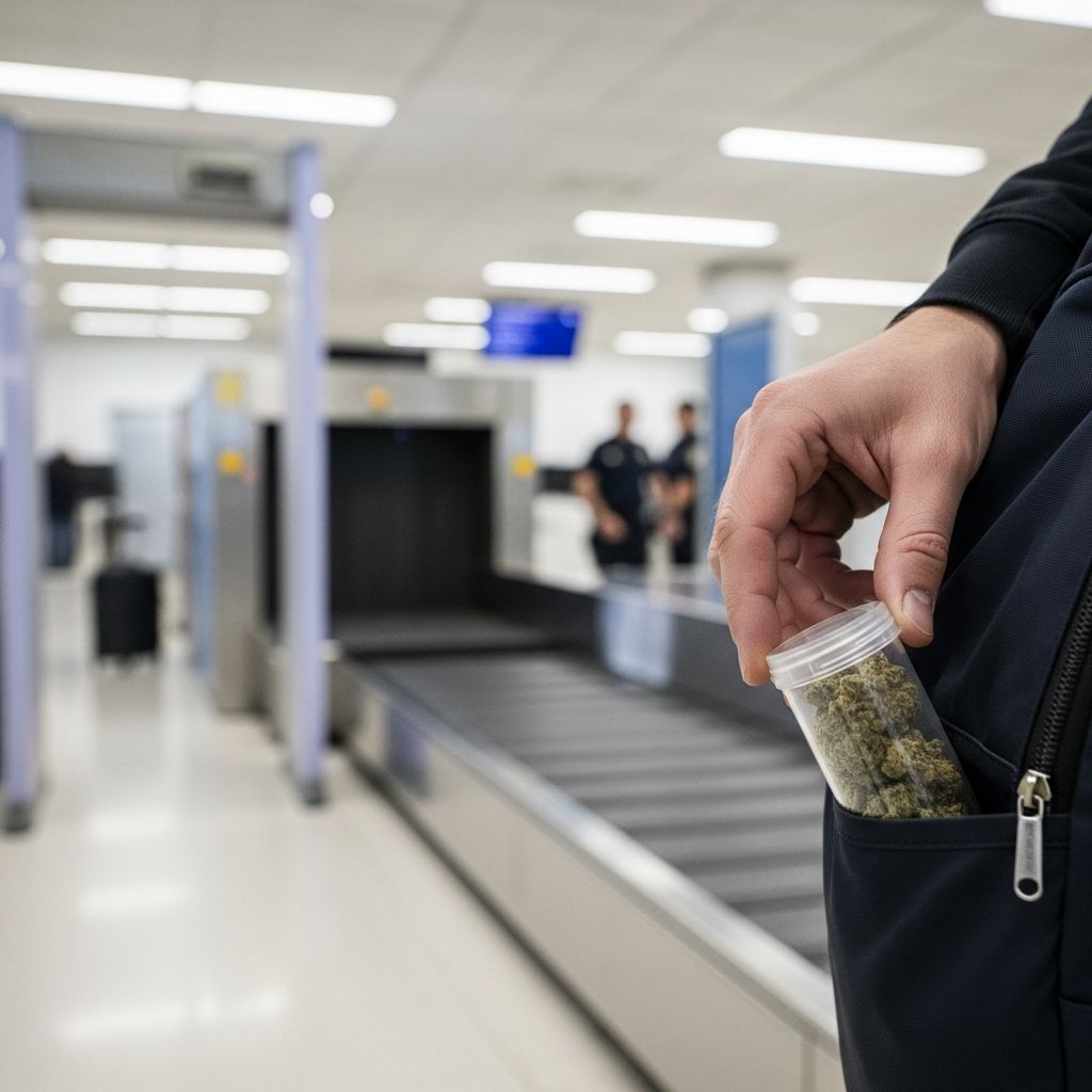 Understand how federal law, TSA rules, and state regulations interact before you bring cannabis or CBD products to the airport.