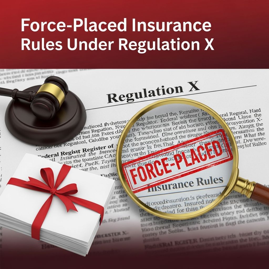 Understand when mortgage servicers may charge for force-placed insurance, what notices you must receive, and how cancellation and refunds work.