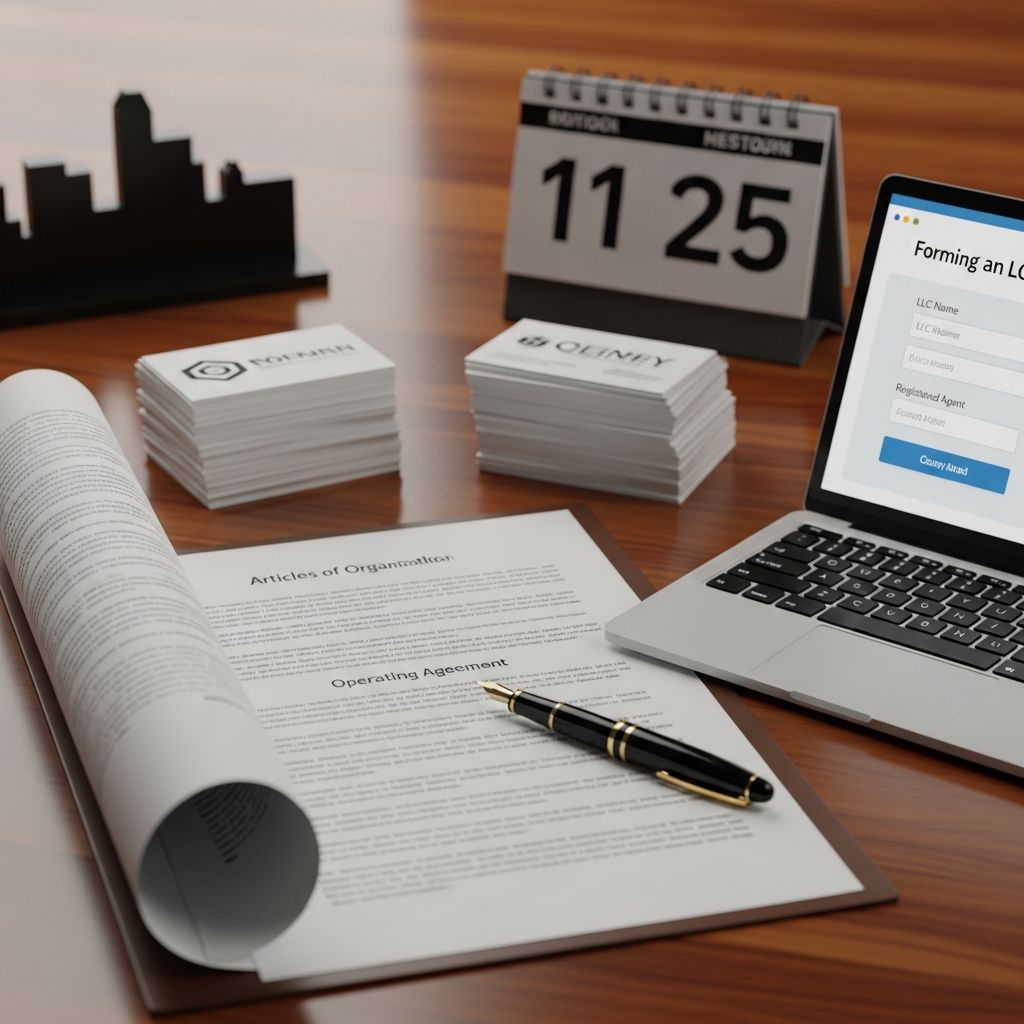 Learn how to form a limited liability company step by step, from choosing a name to maintaining legal and tax compliance.