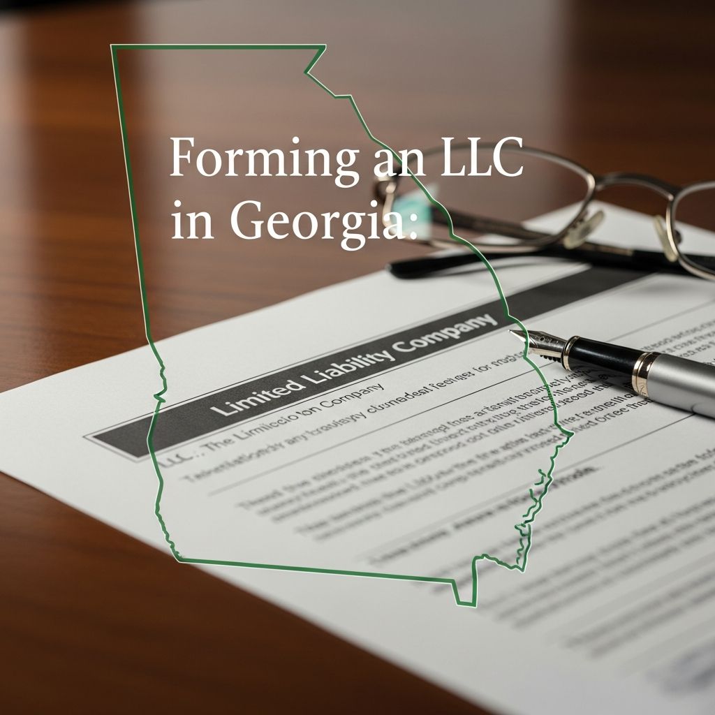 Learn the key legal steps, filings, and practical decisions involved in forming a Georgia LLC from name selection to ongoing compliance.