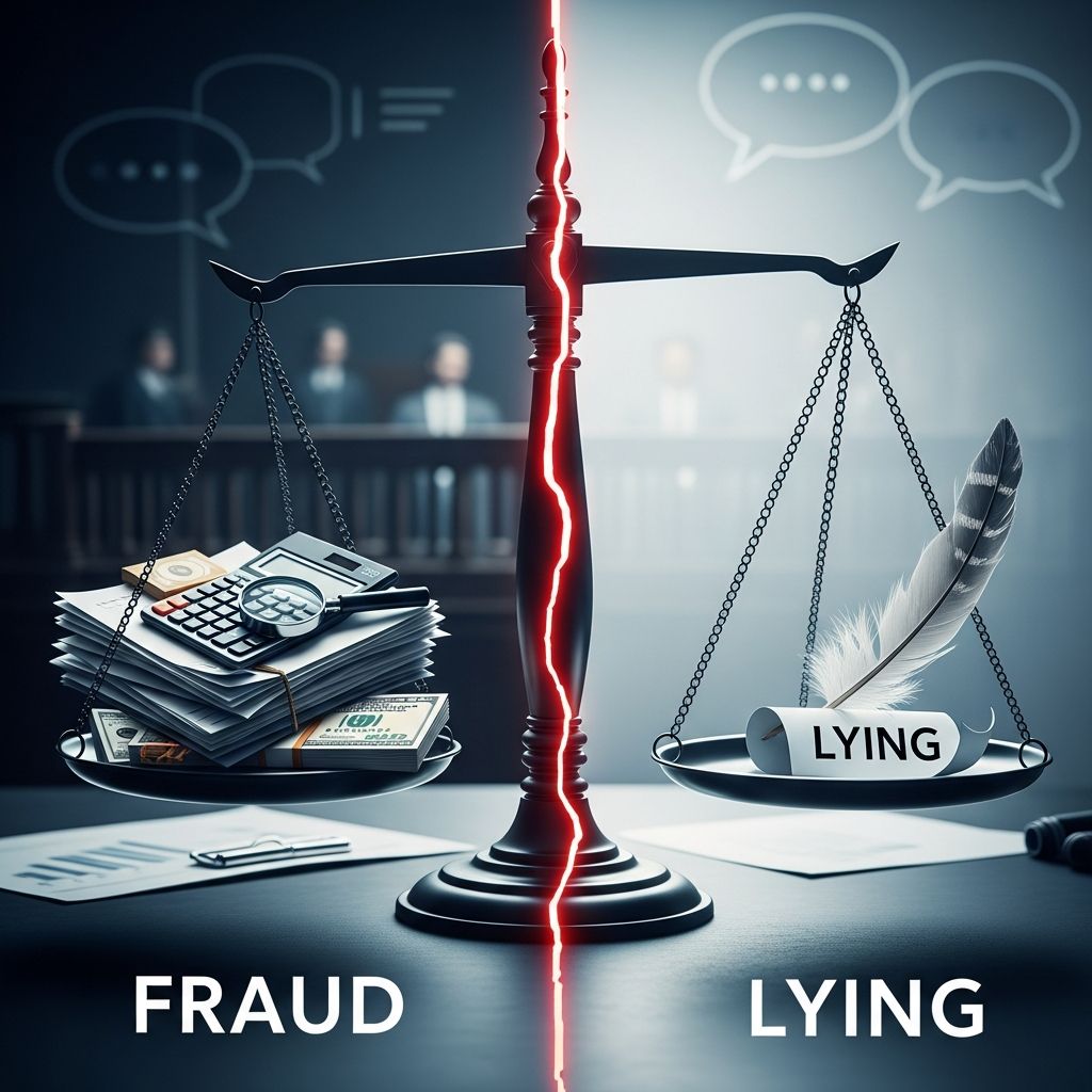 Understand when a lie becomes legally actionable fraud, what you must prove, and how courts treat deception in civil and criminal cases.
