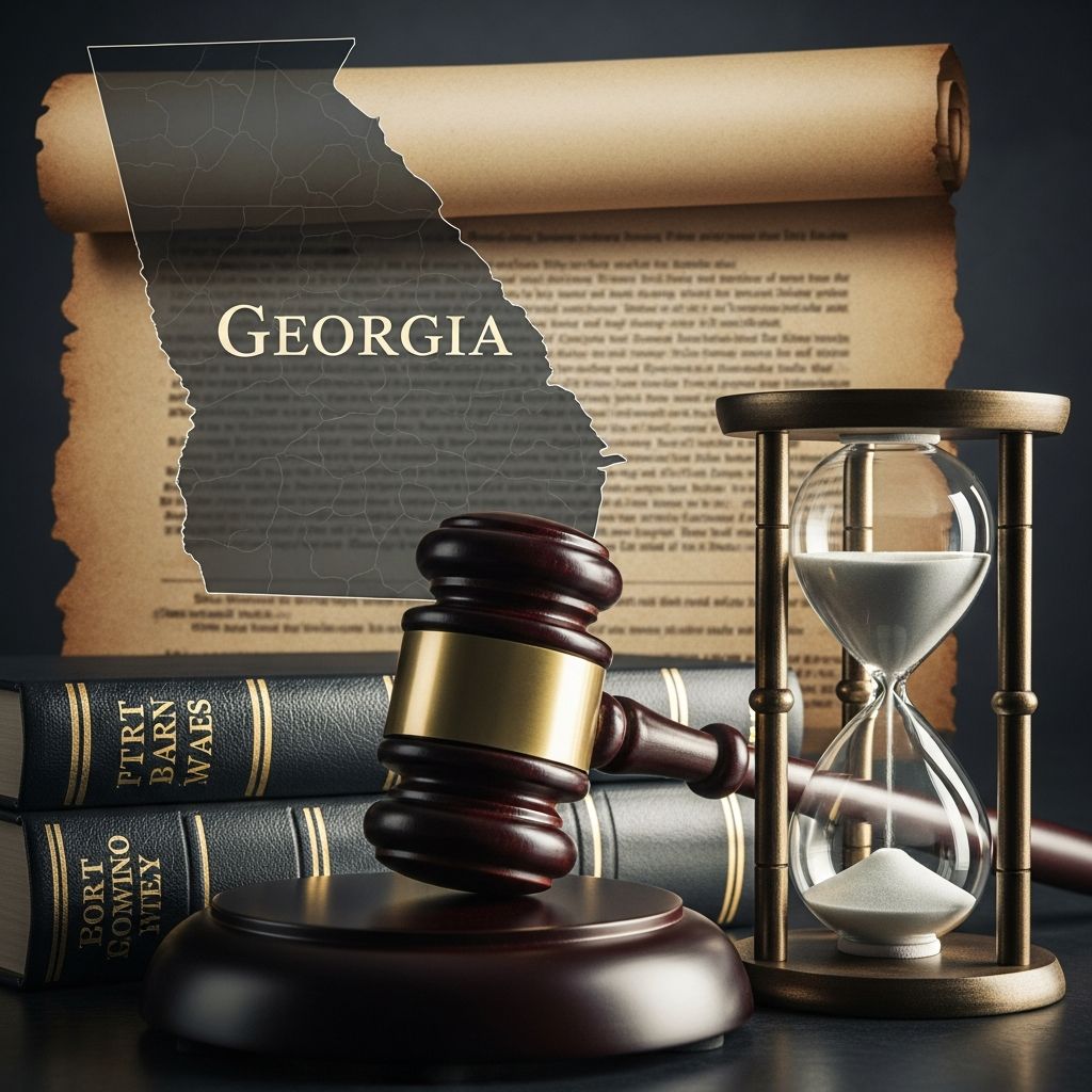 Understand Georgia’s civil statute of limitations for personal injury, contracts, property damage, and more.