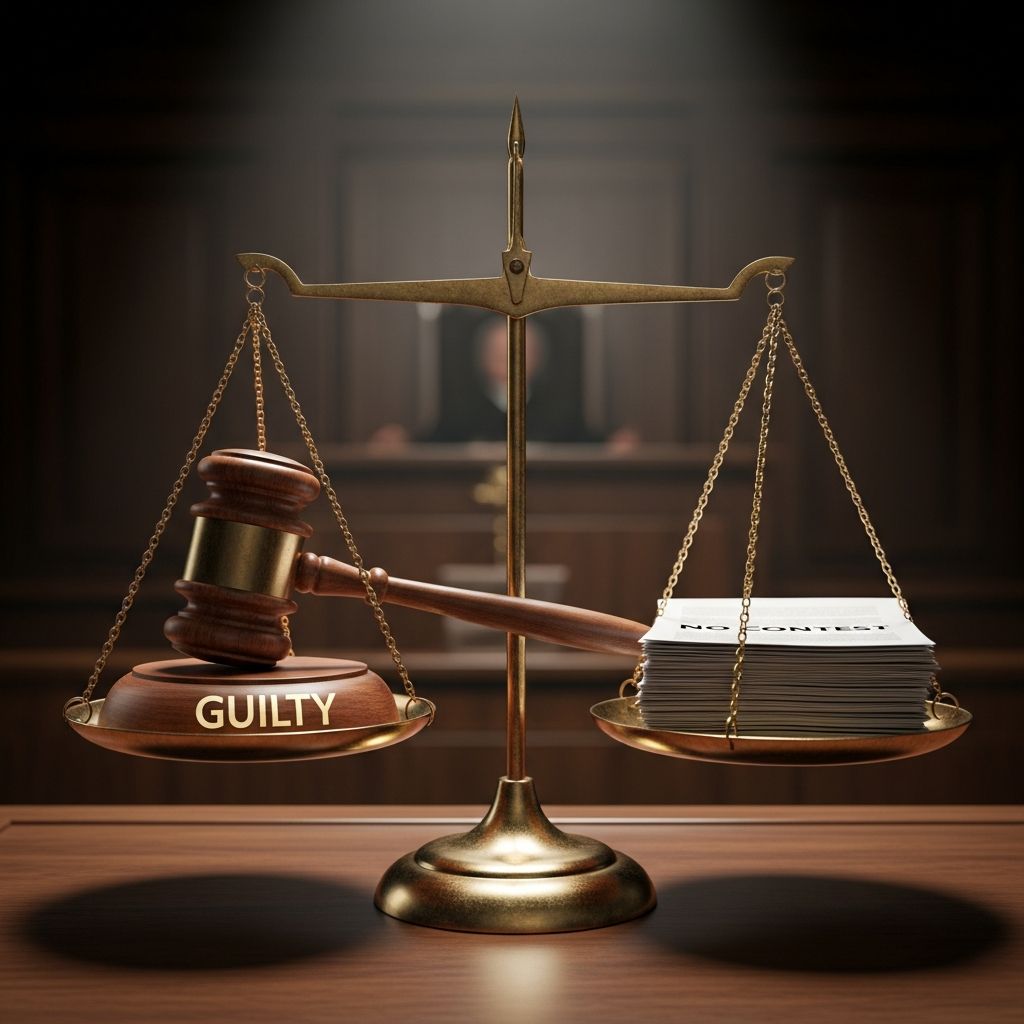 Understand how guilty and no contest pleas differ, how each affects your rights, sentencing, and potential civil lawsuits.