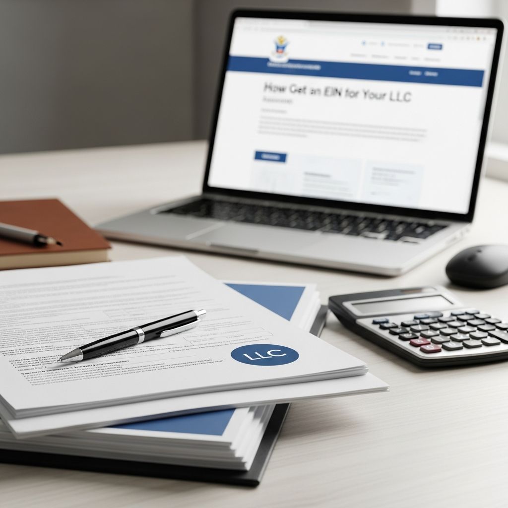 Step-by-step instructions for obtaining an EIN for your LLC, including online, fax, and mail options.