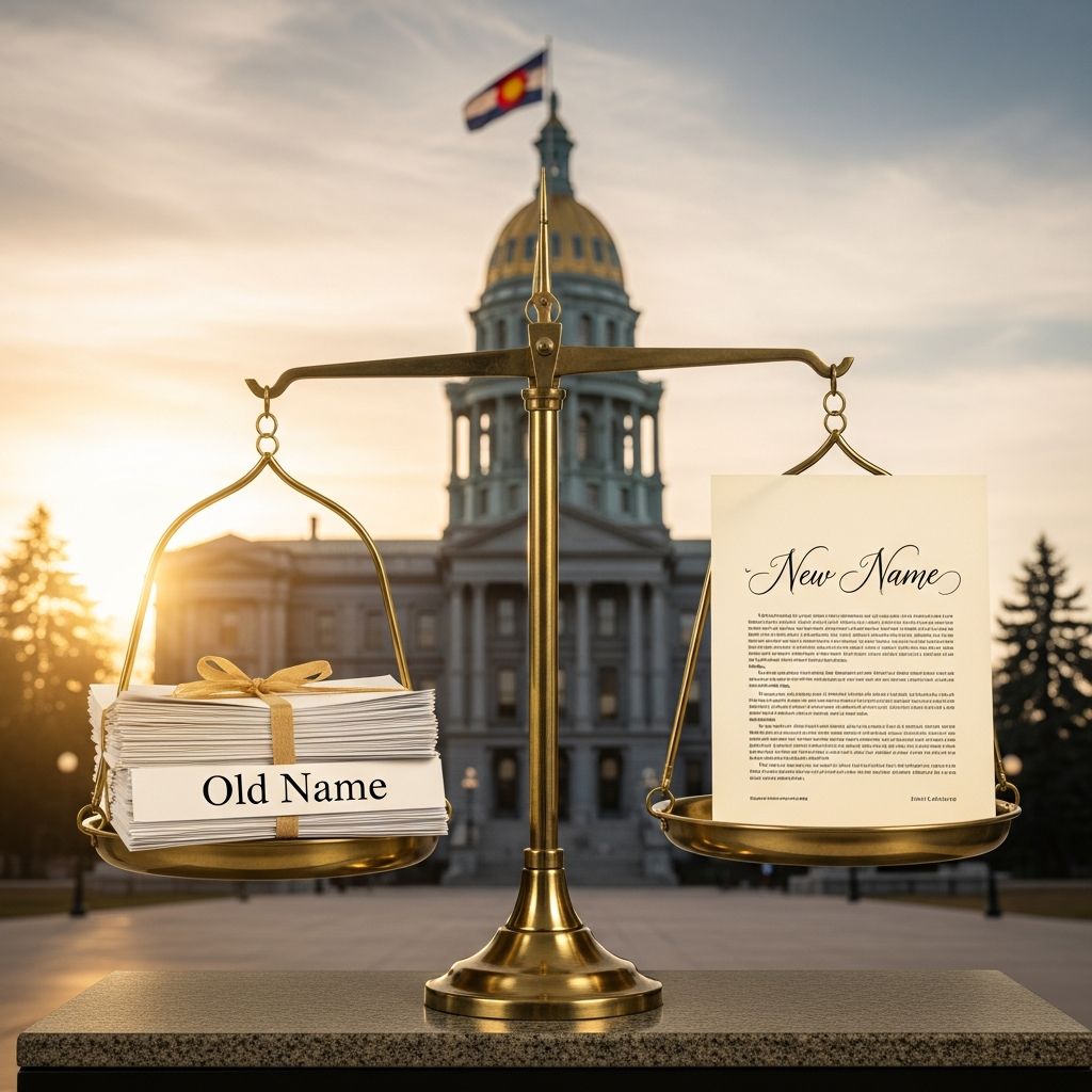 How to Legally Change Your Name in Colorado A complete, step-by-step guide to adult and minor legal name changes in Colorado courts, from eligibility to post-order updates.
