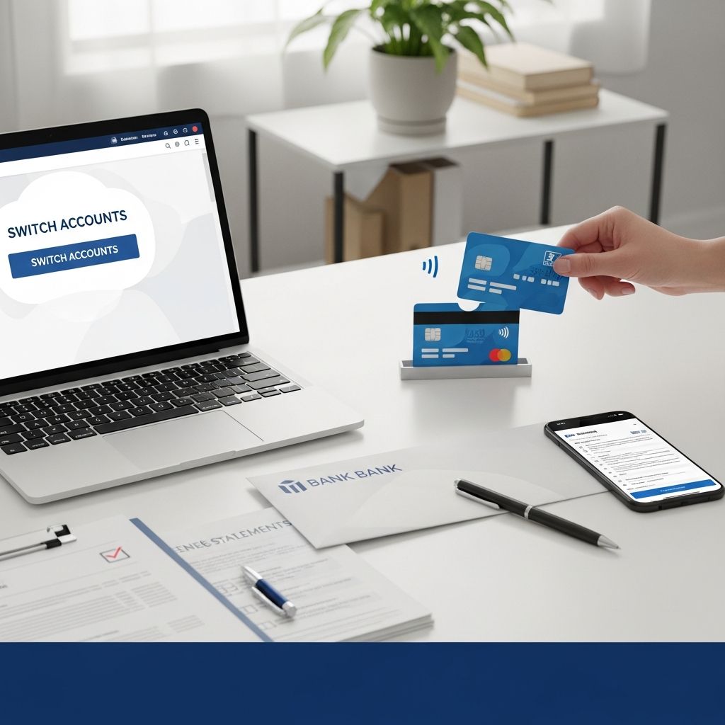 A step-by-step guide to moving your checking account, updating payments, and closing your old bank without costly mistakes.