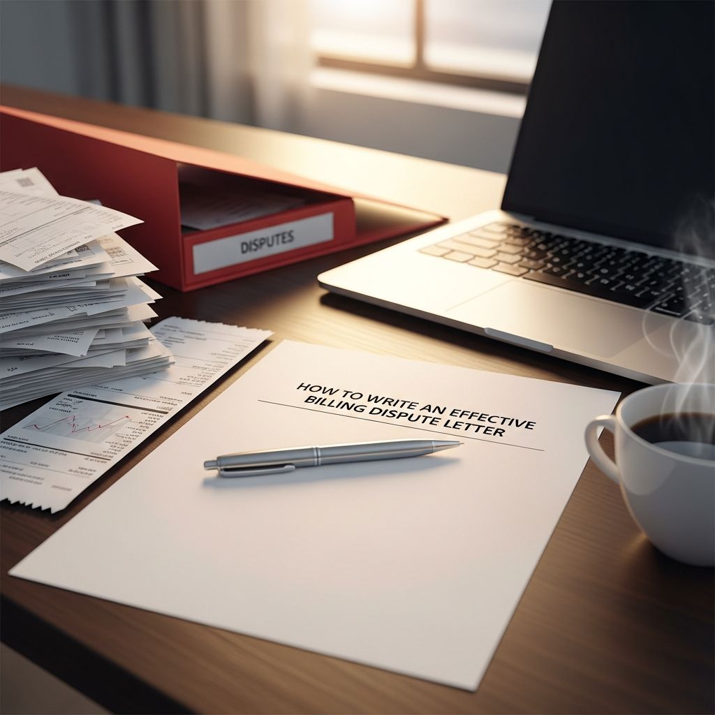 Learn how to challenge incorrect charges with a clear, well-documented billing dispute letter that protects your credit and legal rights.