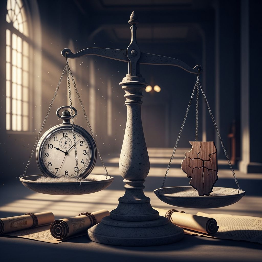 Understand how Illinois criminal time limits work, including key deadlines, major exceptions, and rights of victims and defendants.