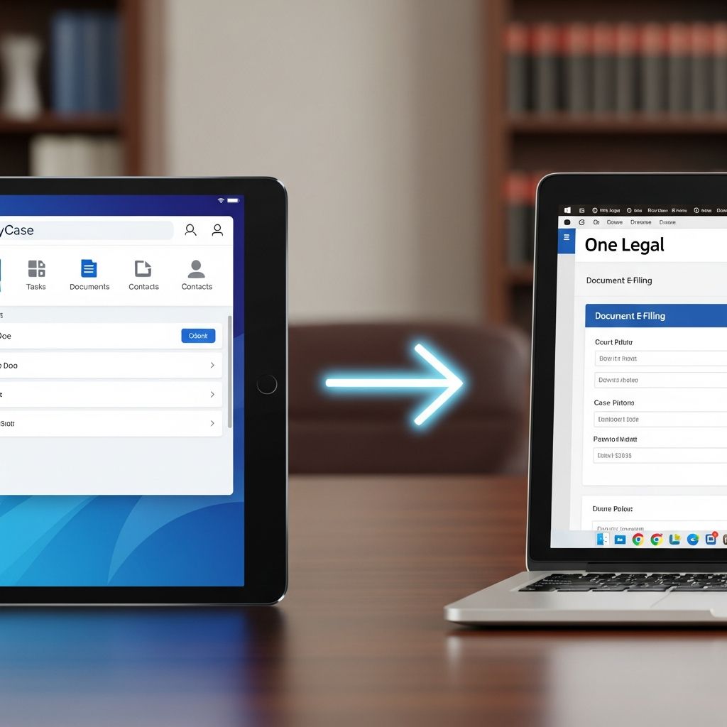 Learn how connecting MyCase practice management with One Legal’s filing and service tools streamlines law firm workflows and boosts productivity.