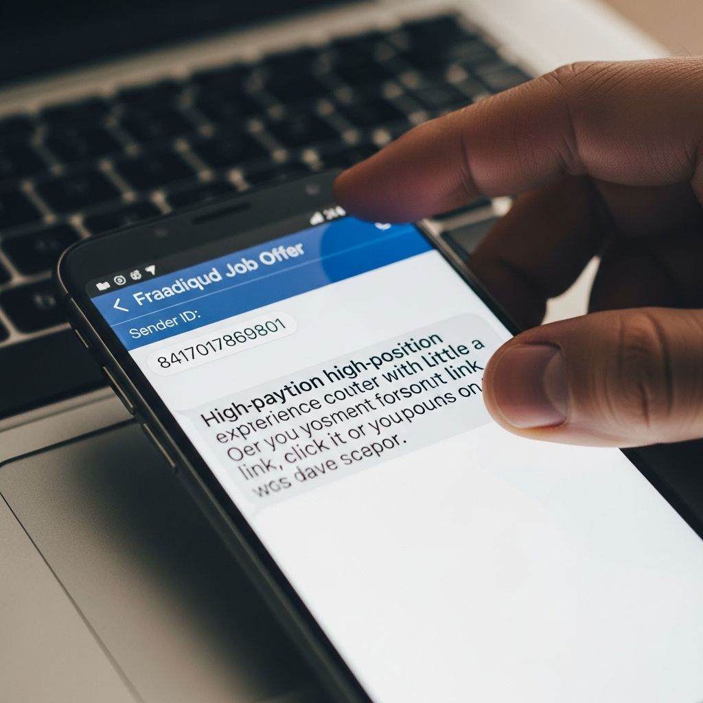 Learn how to recognize fake job texts, avoid giving scammers your data or money, and safely search for real work opportunities.