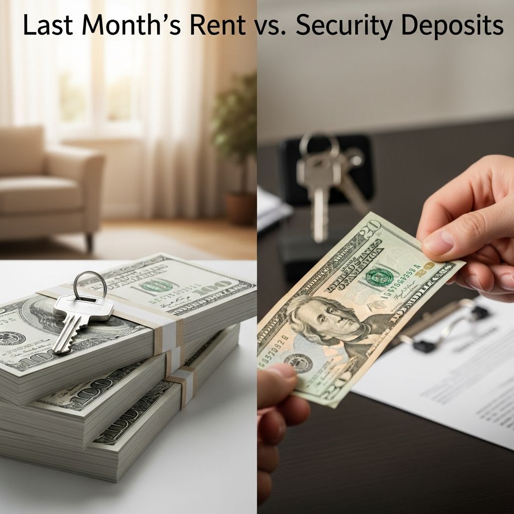 Understand how last month’s rent and security deposits differ, how the law treats them, and how to protect yourself as a renter or landlord.