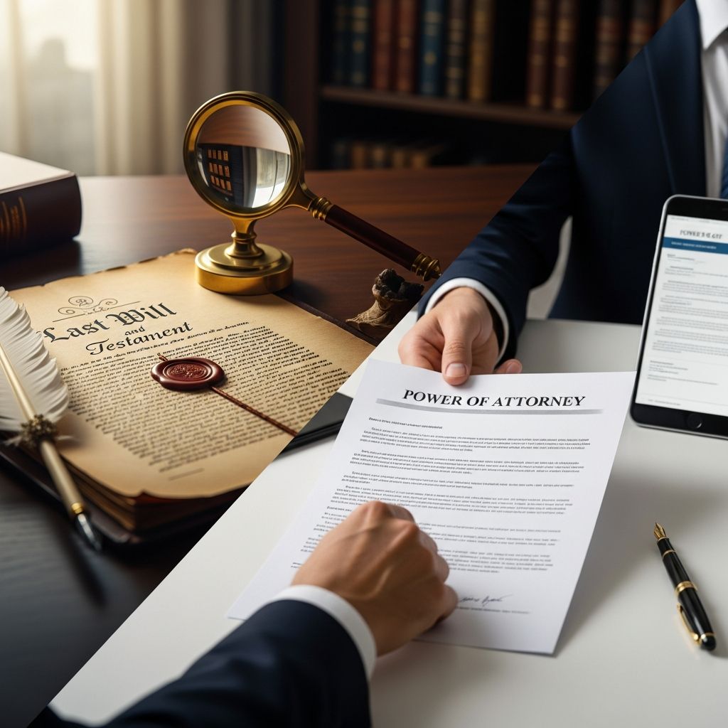 Understand how a last will and a power of attorney work together, when each applies, and why both matter for a complete estate plan.