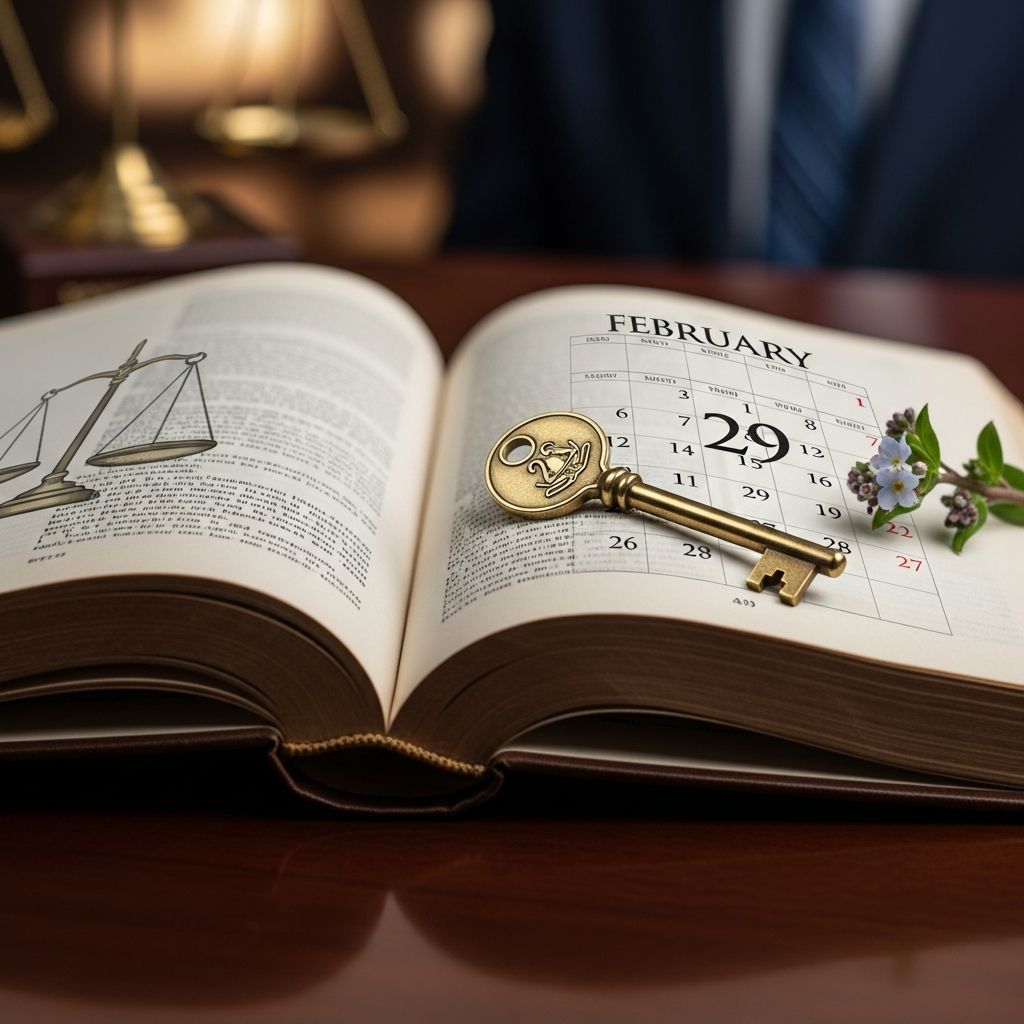 How being born on February 29 shapes voting rights, contracts, criminal responsibility, and other age-based legal milestones.