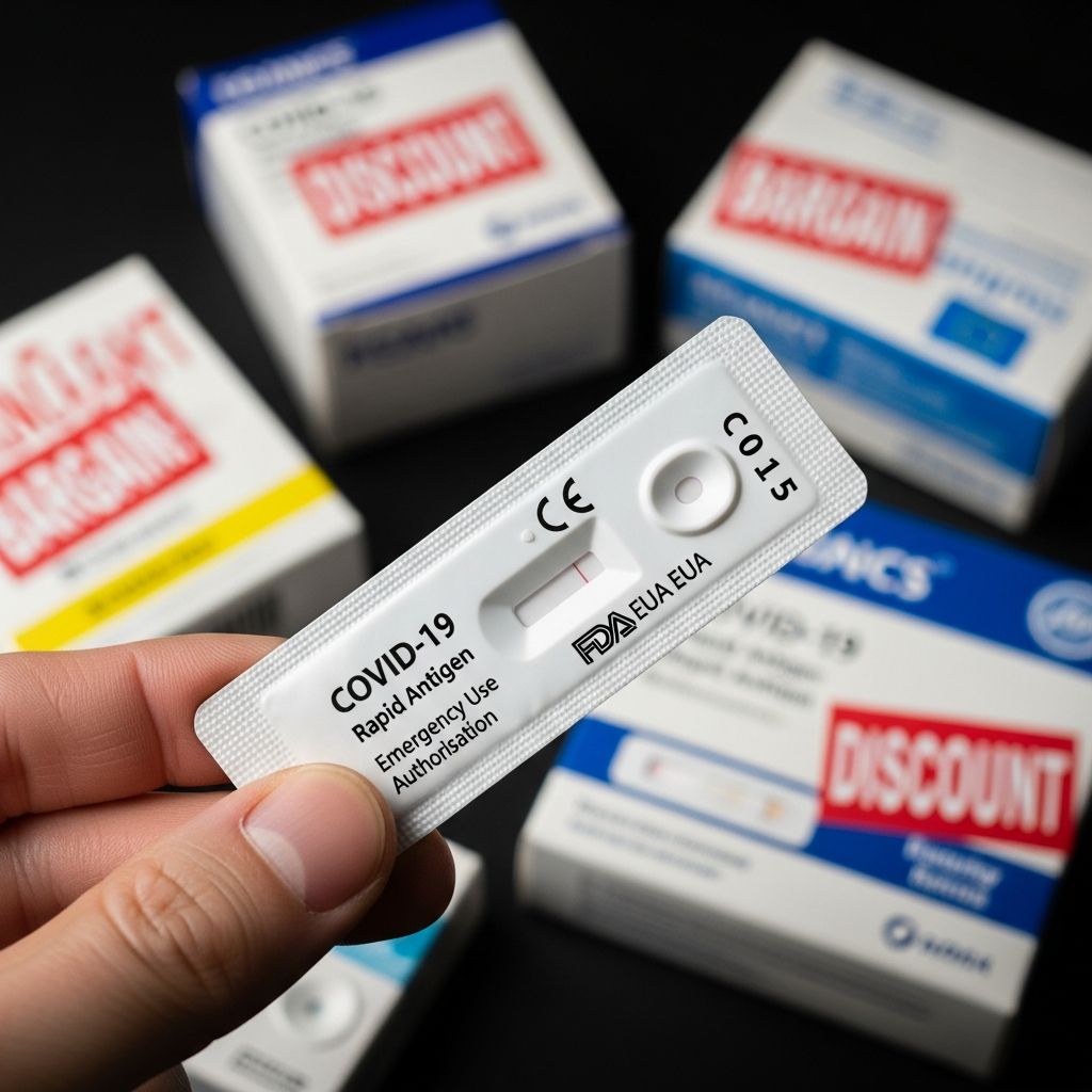 Learn how to safely get COVID-19 tests, check expiration dates, avoid government imposters, and report scams quickly.