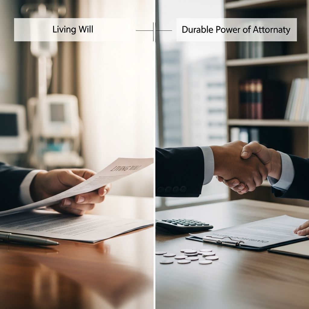 Understand how a living will and a durable power of attorney work together to protect your medical and financial wishes.