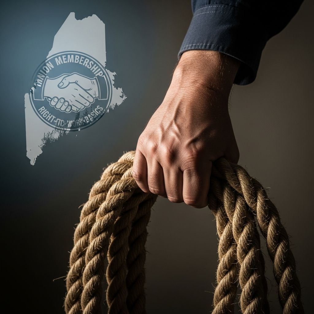 Understand how Maine’s labor laws handle union security, worker rights, dues, and federal protections in non–right-to-work states.