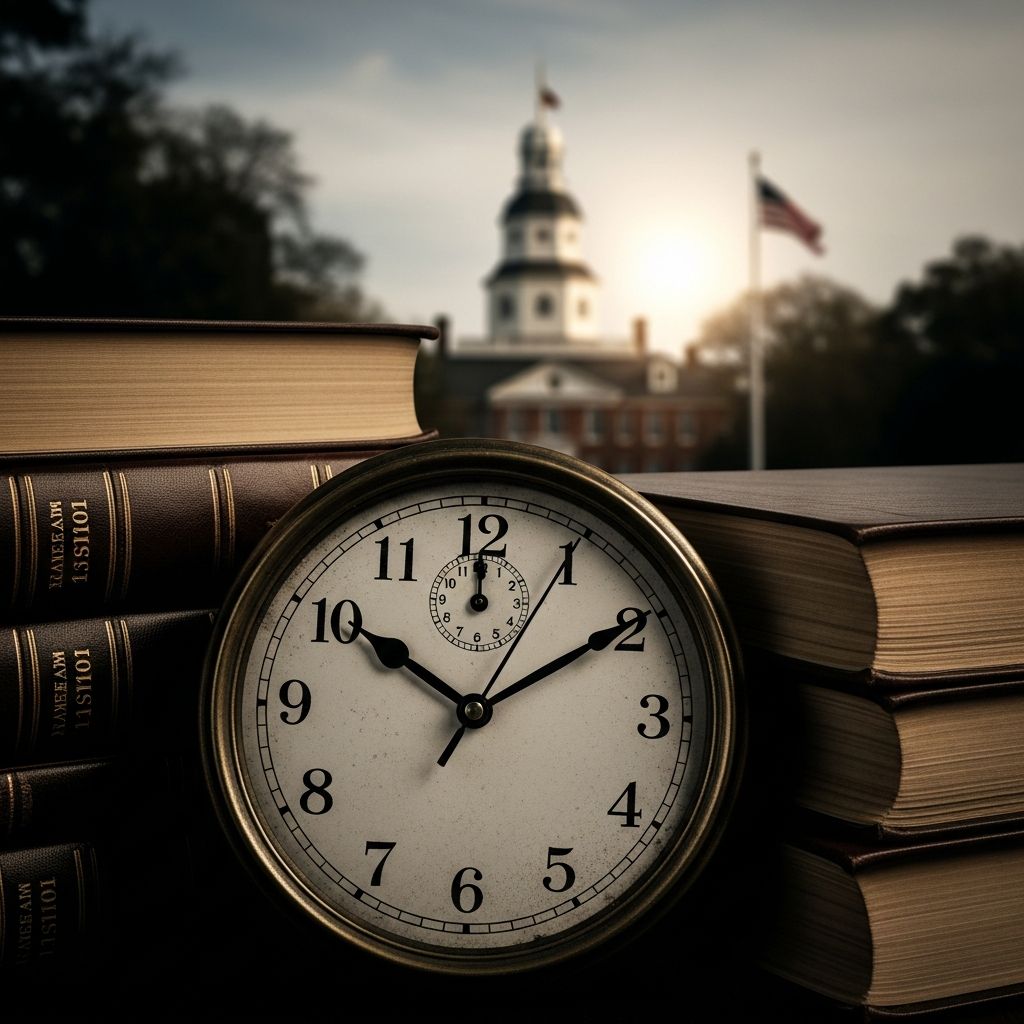 Understand how time limits for filing criminal charges work in Maryland, from serious felonies to minor misdemeanors.