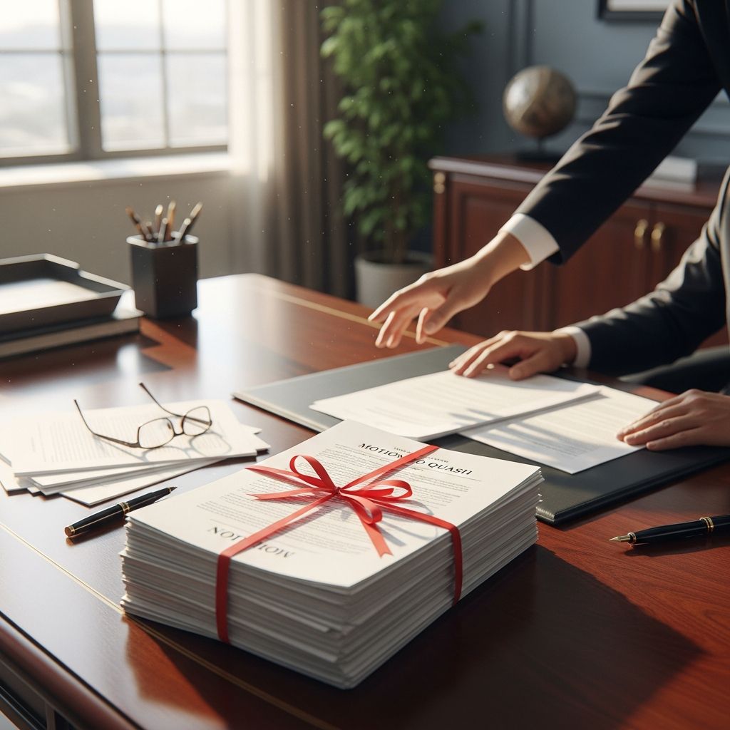 Learn how motions to quash for insufficient service of process work, how to avoid service mistakes, and how to respond strategically.