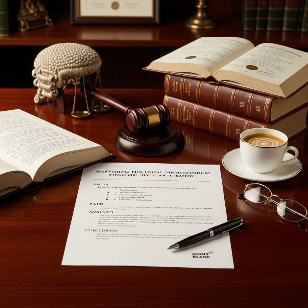 A practical, step-by-step guide to planning, drafting, and polishing clear, effective legal memoranda for law practice.