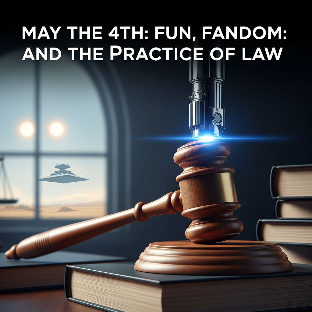 Explore how Star Wars Day can spark creativity, connection, and a fresh perspective on life in the legal profession.