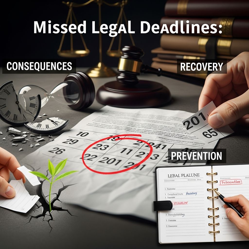 Understand what happens when legal deadlines are missed, how to respond quickly, and concrete systems to prevent costly timing mistakes.