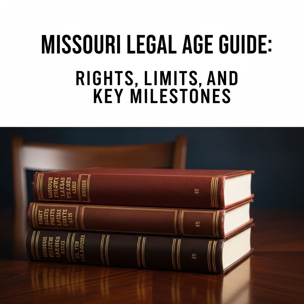 Understand how Missouri law treats age for consent, contracts, medical care, emancipation, and everyday legal rights.