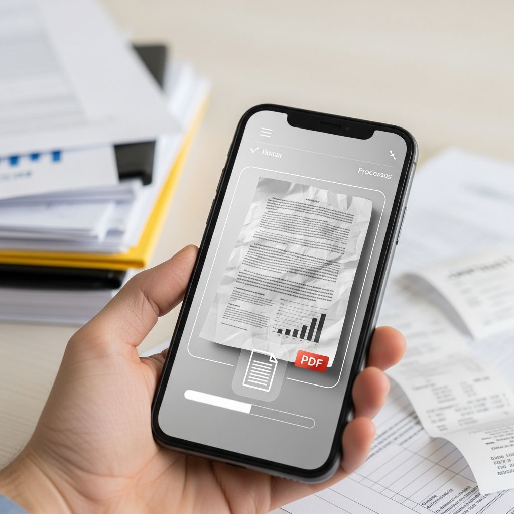 Transform physical documents into digital PDFs using your smartphone's built-in capabilities and apps.